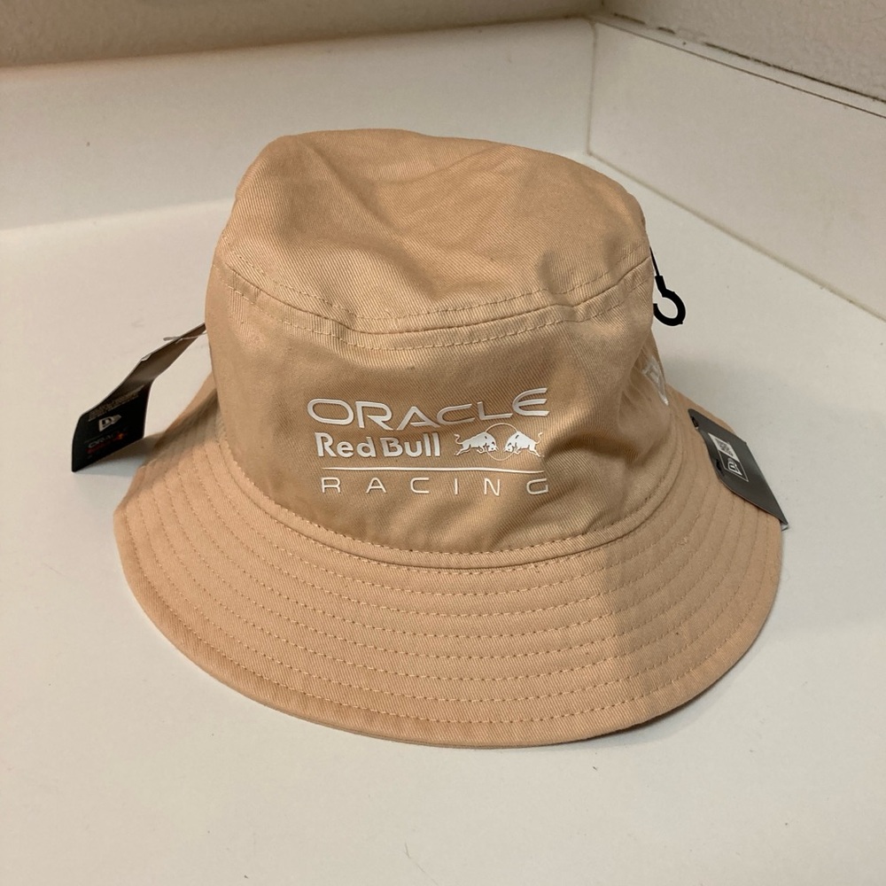 Oracle Red Bull Racing New Era Bucket Hat Sz S Tan New!